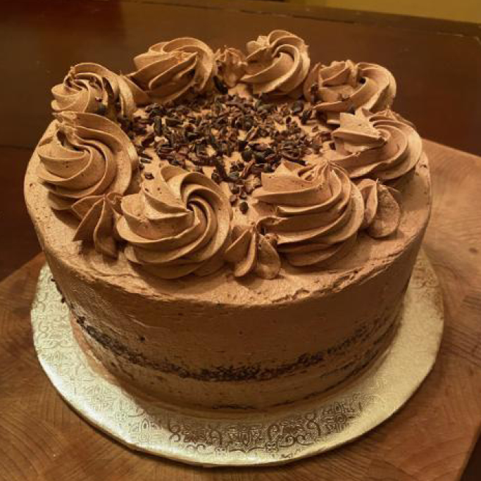 Double Chocolate Cake with Buttercream Icing